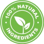 All natural leaf badge