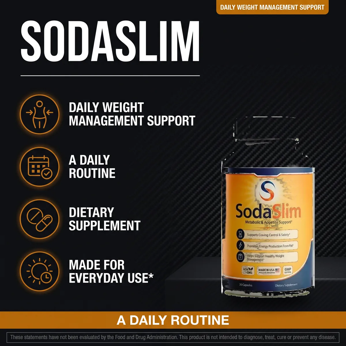 SodaSlim daily weight management support listing graphic
