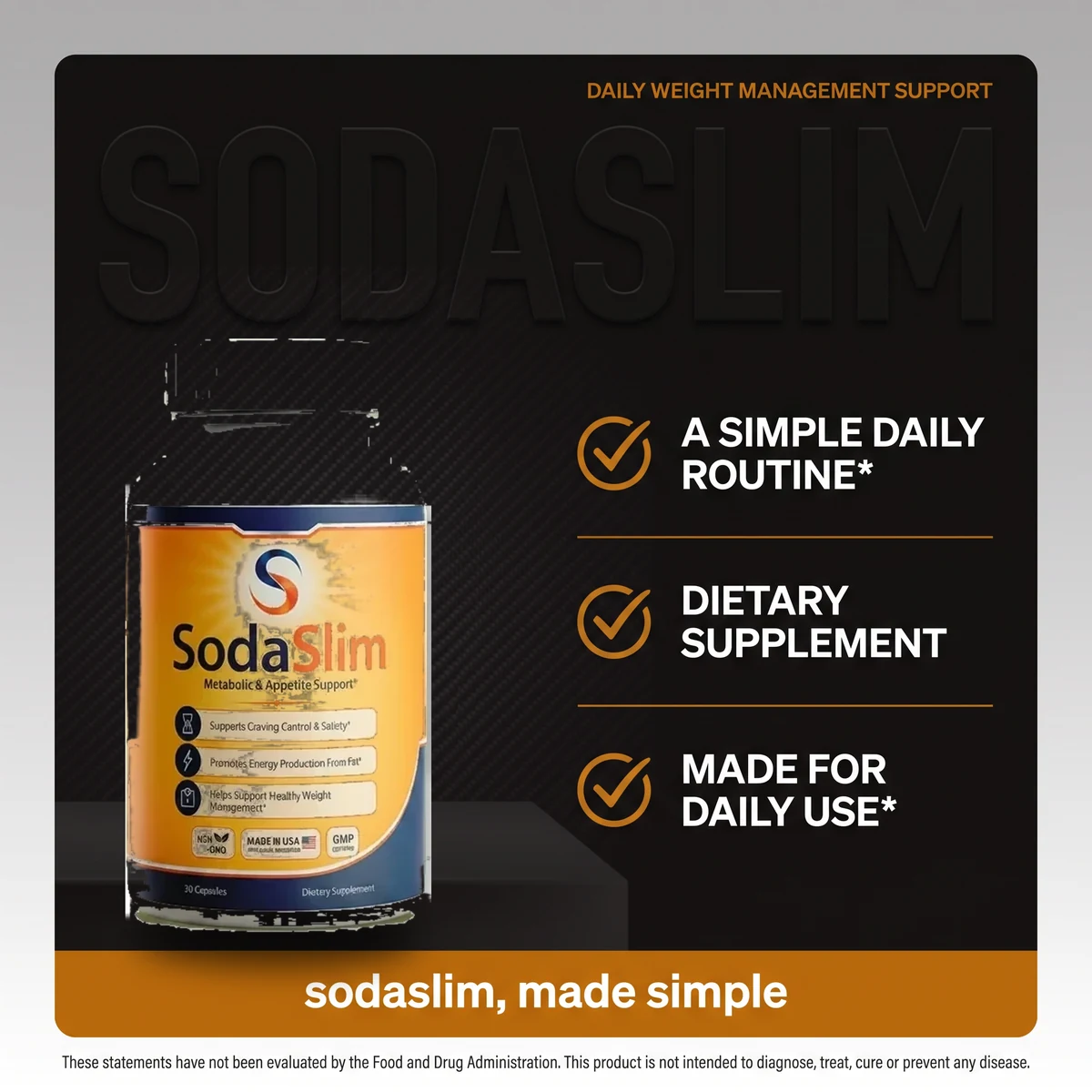 SodaSlim why SodaSlim, a simple daily routine listing graphic